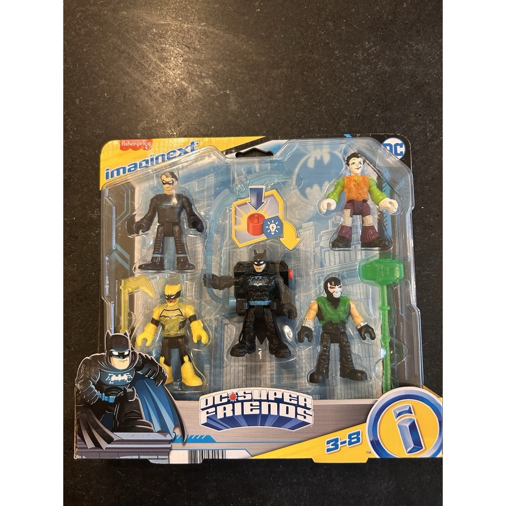 Fisher Price DC Super Friends Imaginext: Batman, Nightwing, Joker, Bane & Signal